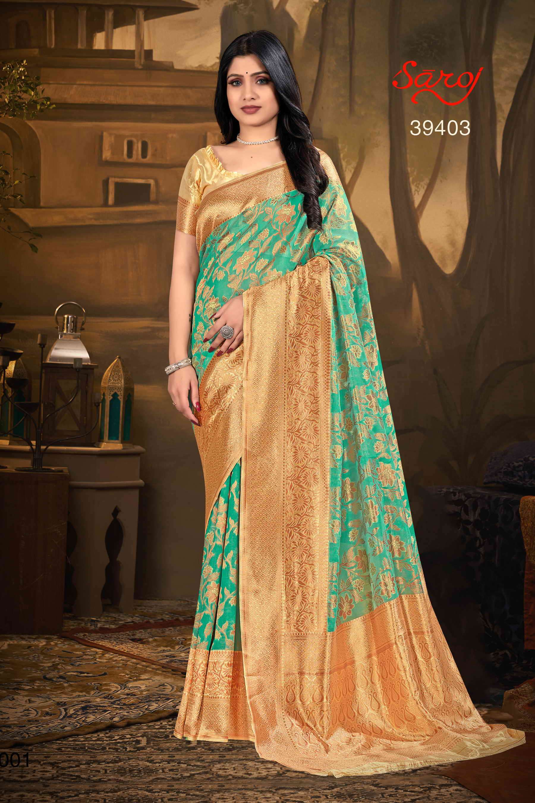 Saroj textile presents Swarnabhoomi vol 1 Designer sarees catalogue