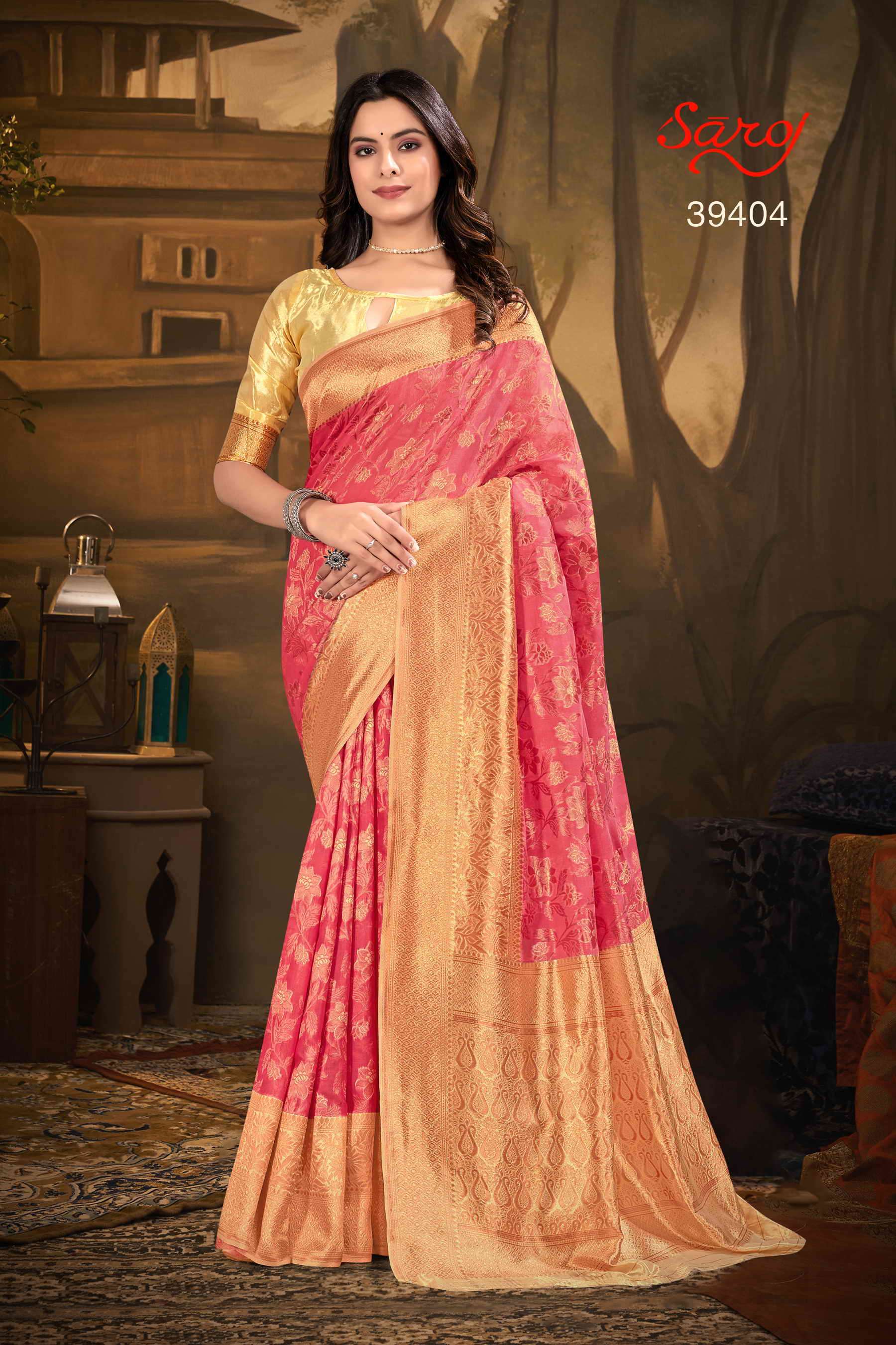 Saroj textile presents Swarnabhoomi vol 1 Designer sarees catalogue