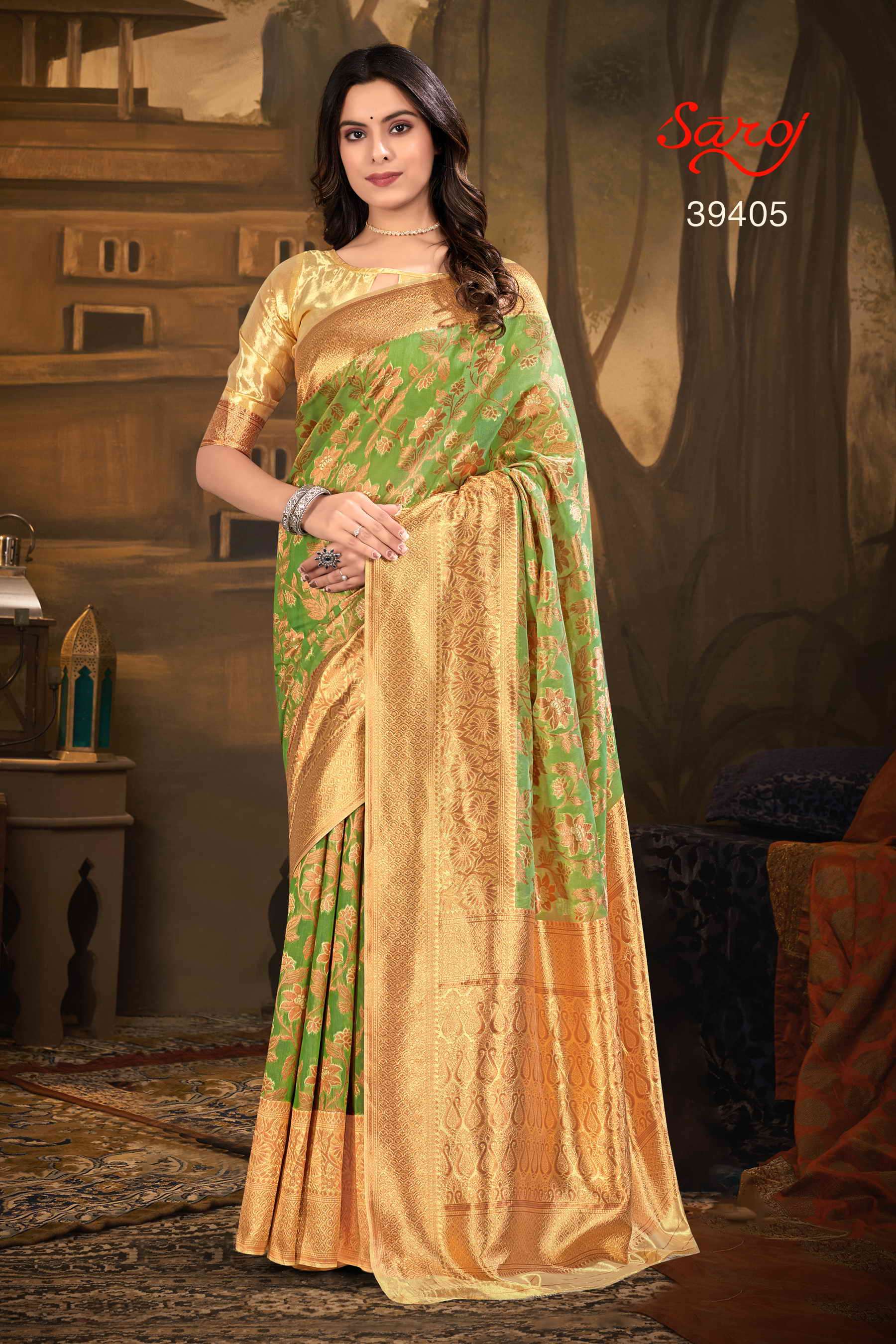 Saroj textile presents Swarnabhoomi vol 1 Designer sarees catalogue