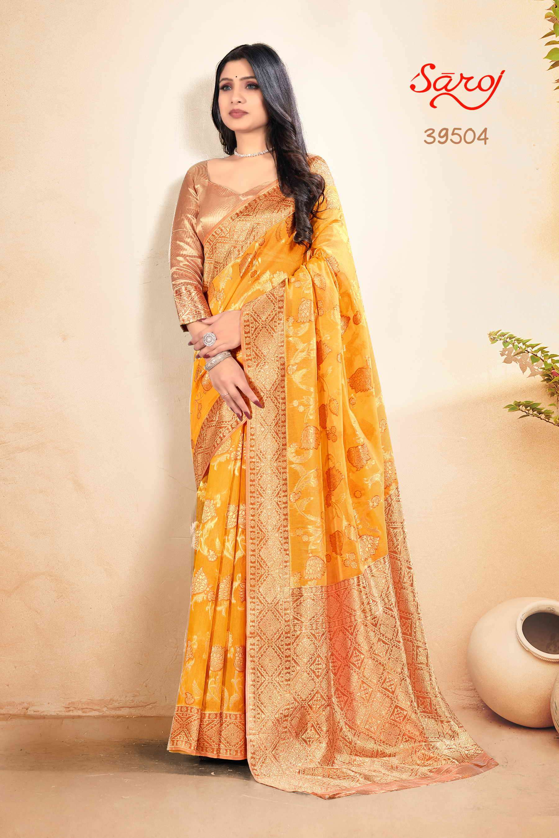 Saroj textile presents Swarnabhoomi vol 2 Designer sarees catalogue