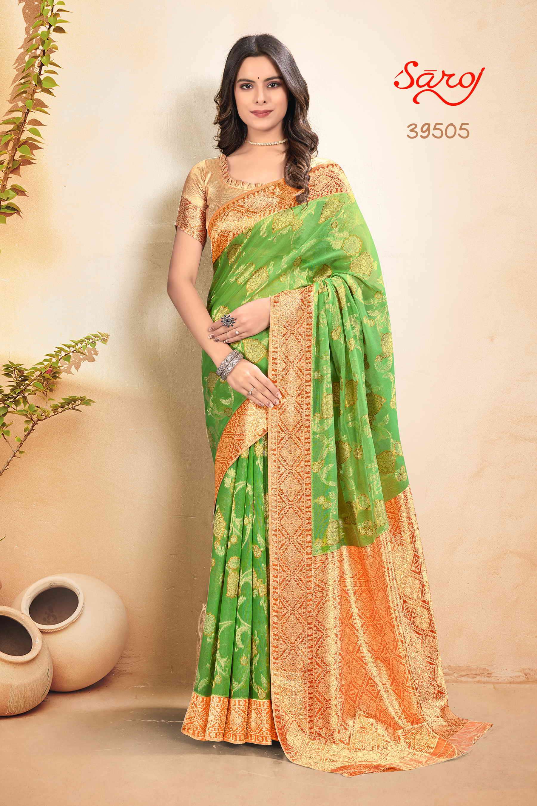 Saroj textile presents Swarnabhoomi vol 2 Designer sarees catalogue