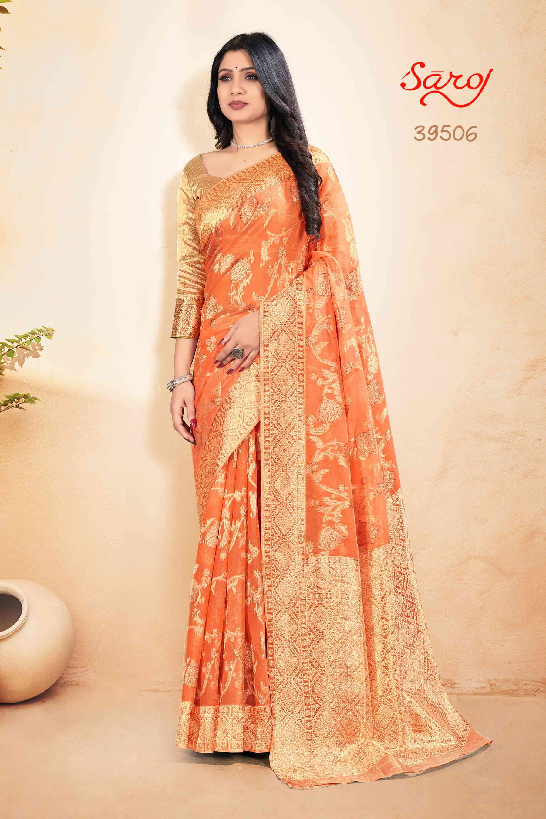 Saroj textile presents Swarnabhoomi vol 2 Designer sarees catalogue