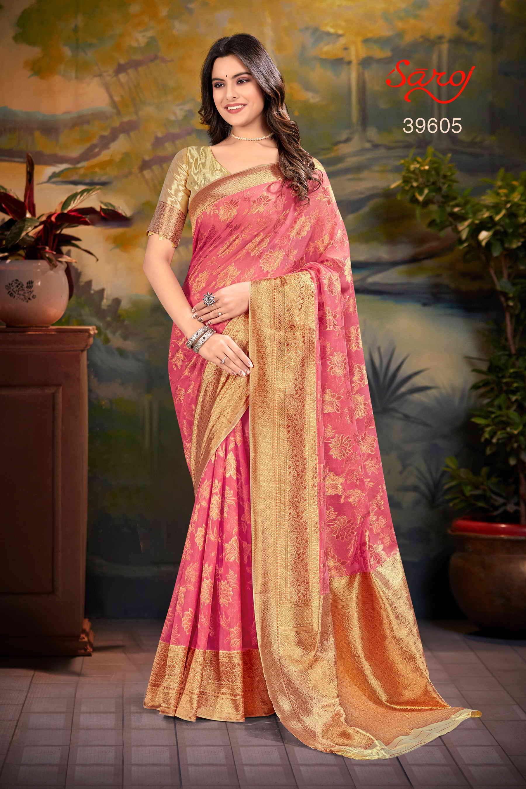 Saroj textile presents Swarnabhoomi vol 3 Designer sarees catalogue