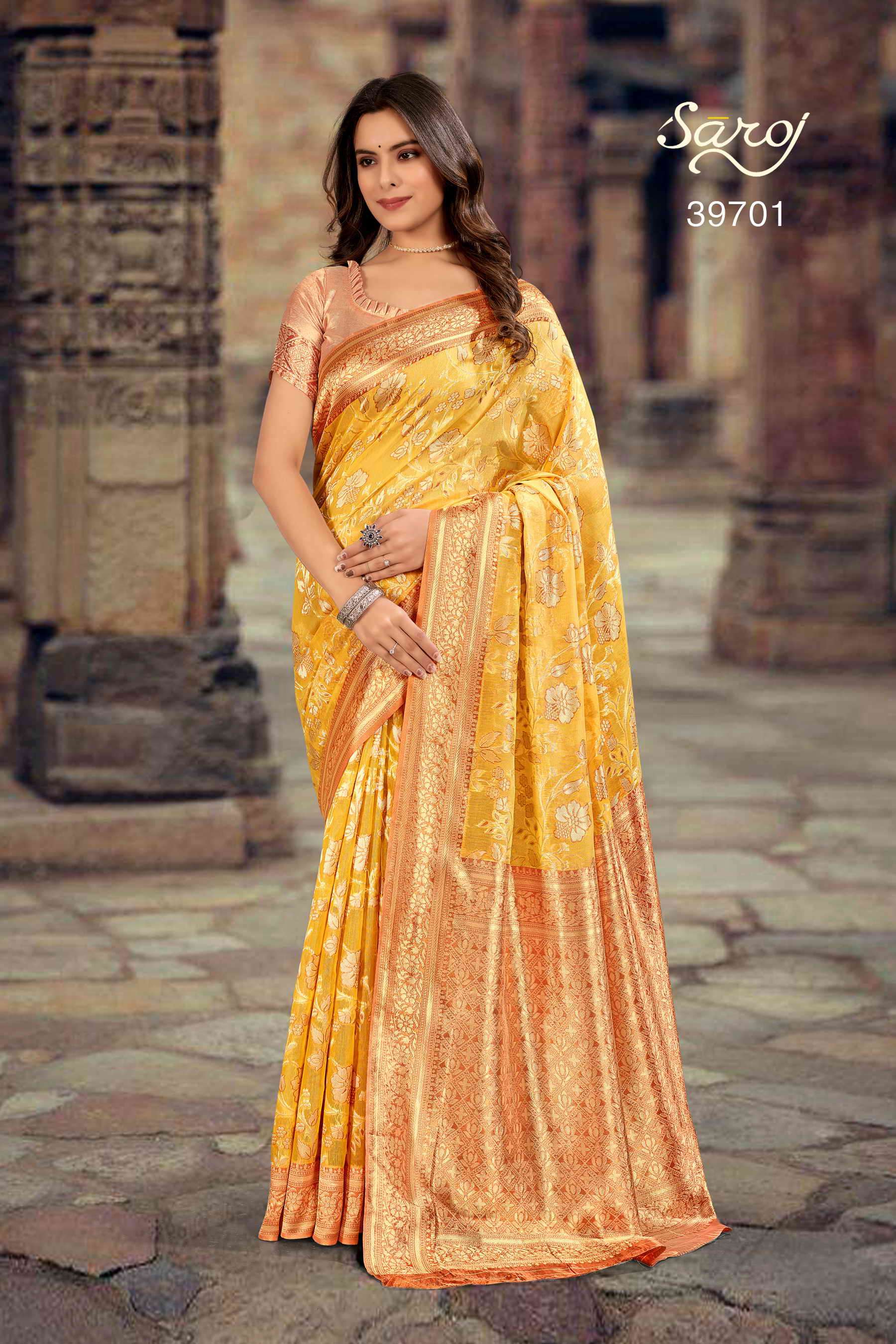 Saroj textile presents Swarnabhoomi  vol 4 Designer sarees catalogue