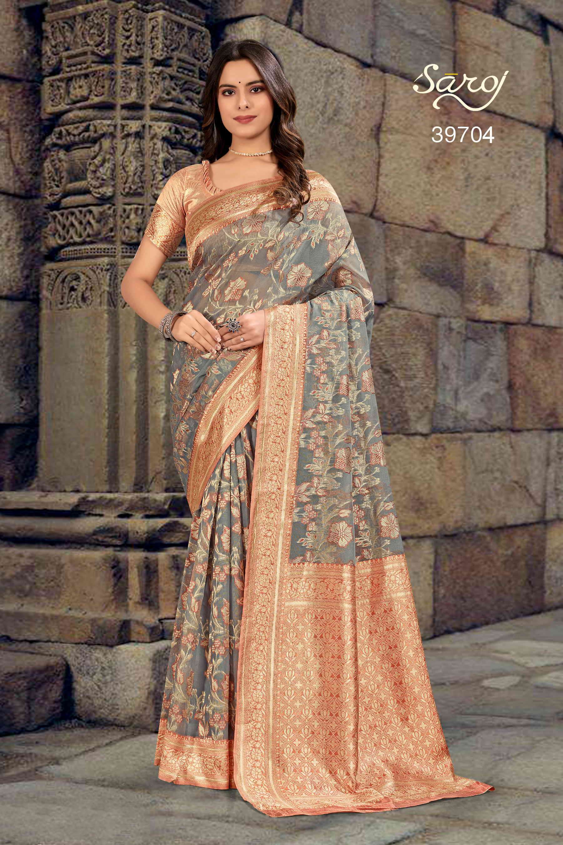 Saroj textile presents Swarnabhoomi  vol 4 Designer sarees catalogue