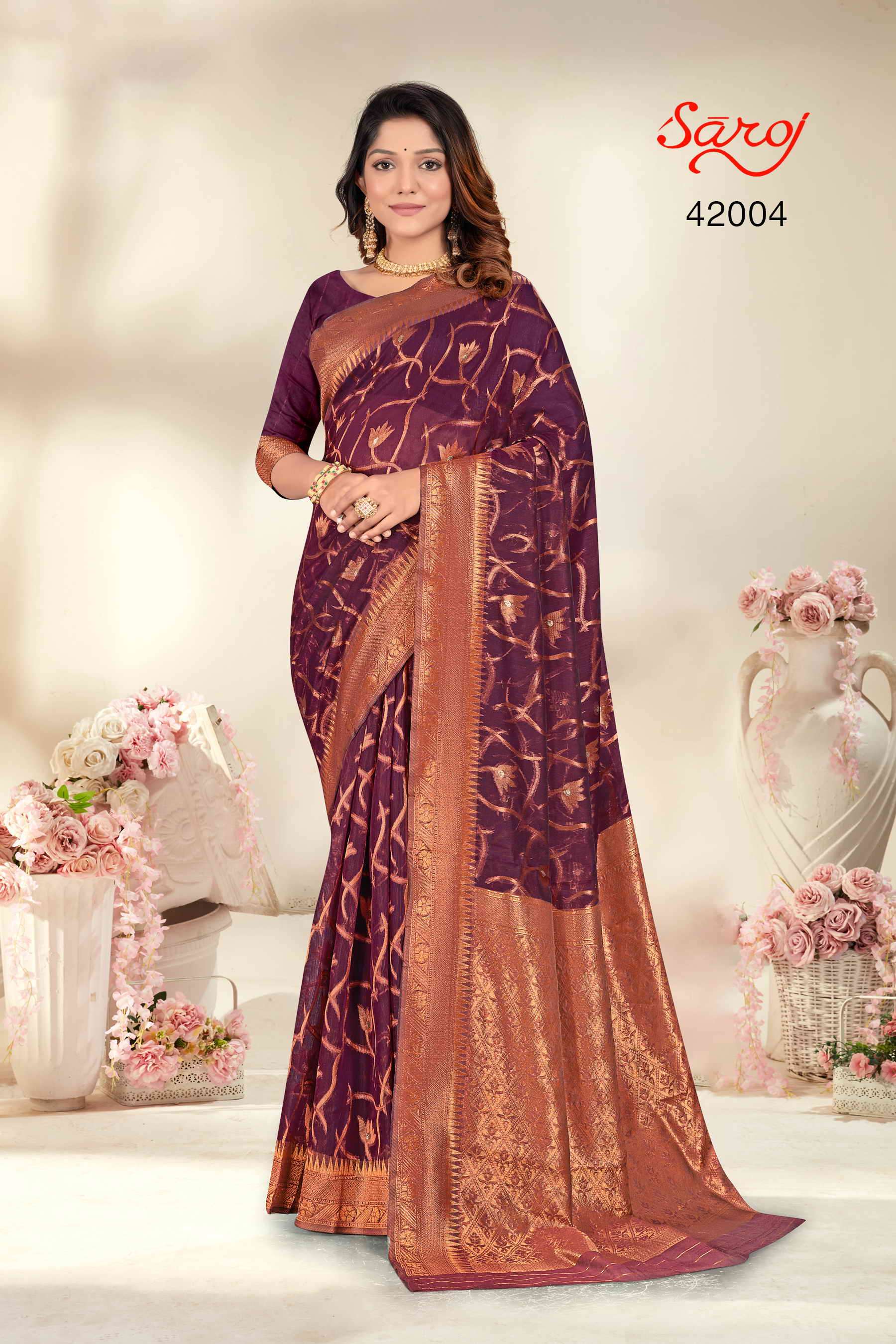Saroj textile presents Swaroopa vol 1 Designer sarees catalogue