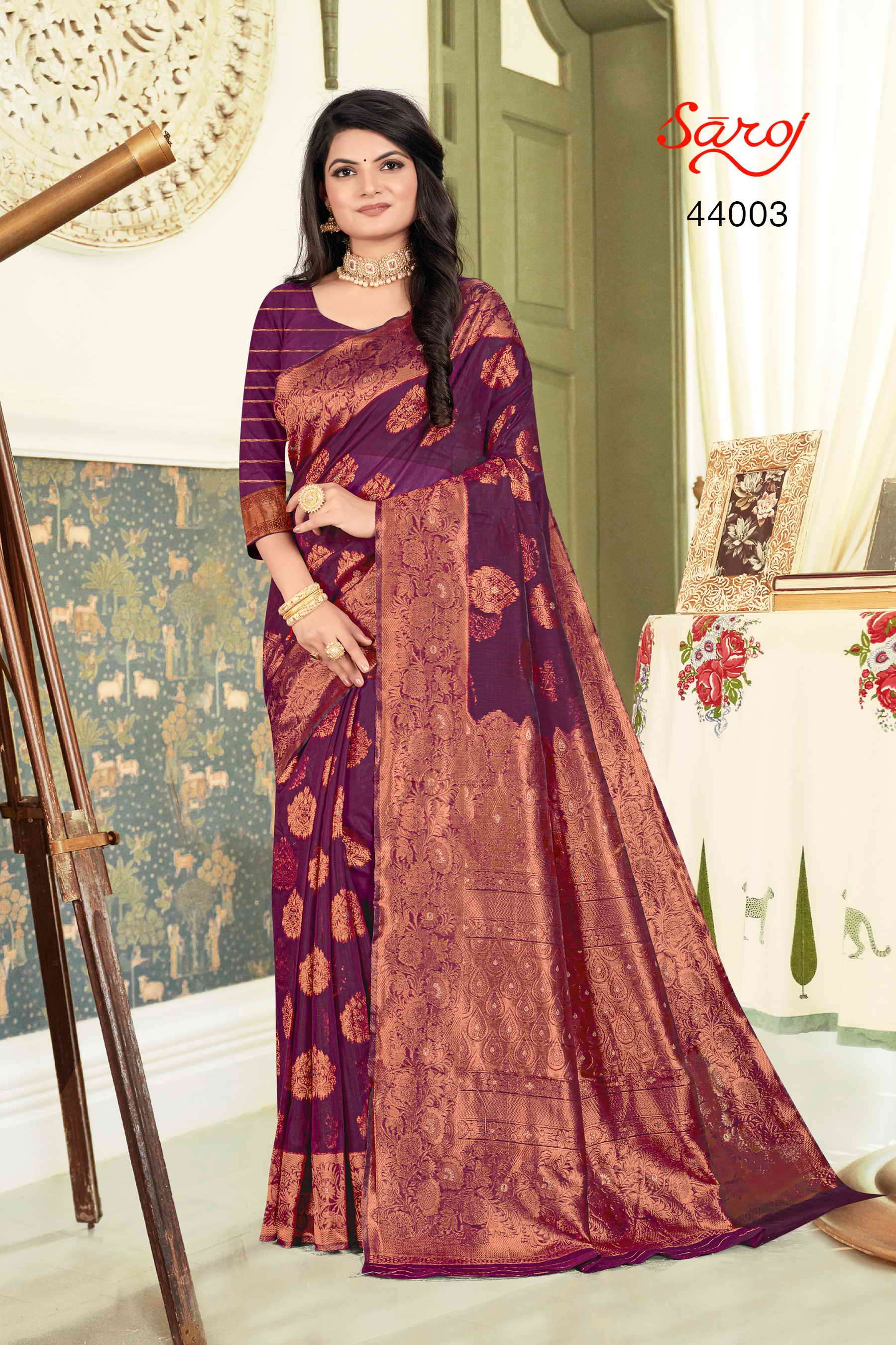Saroj textile presents Swaroopa vol 3 Designer sarees catalogue
