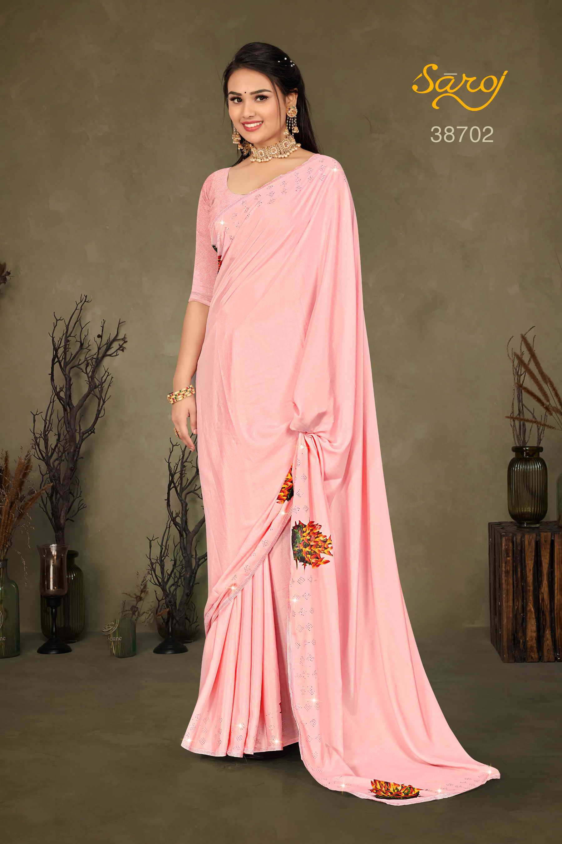 Saroj textile presents Tanmayi Designer sarees catalogue