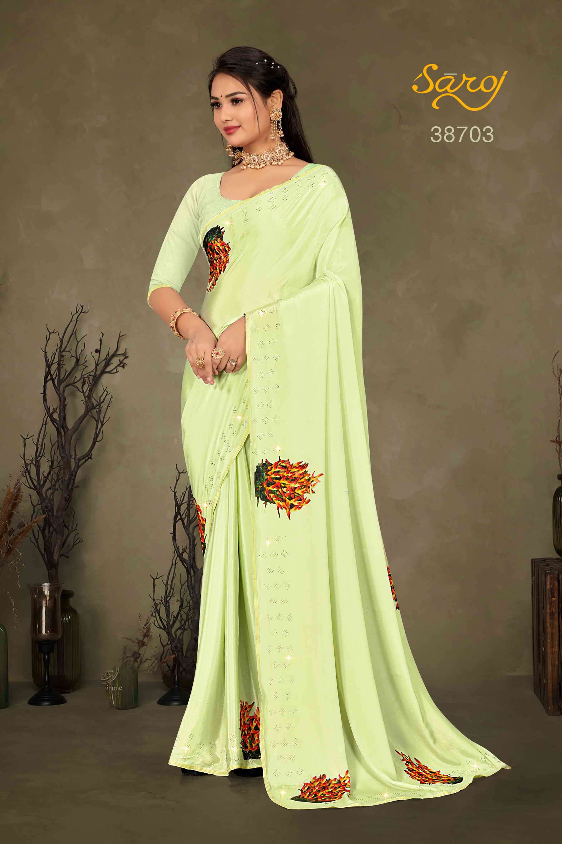Saroj textile presents Tanmayi Designer sarees catalogue