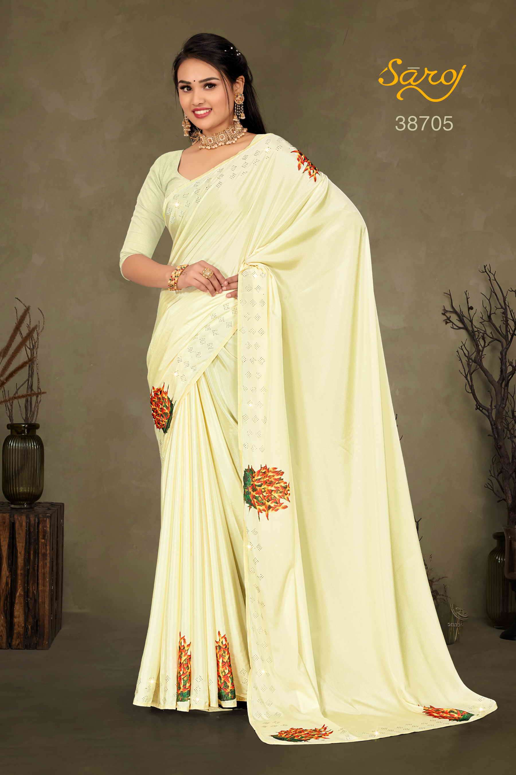 Saroj textile presents Tanmayi Designer sarees catalogue