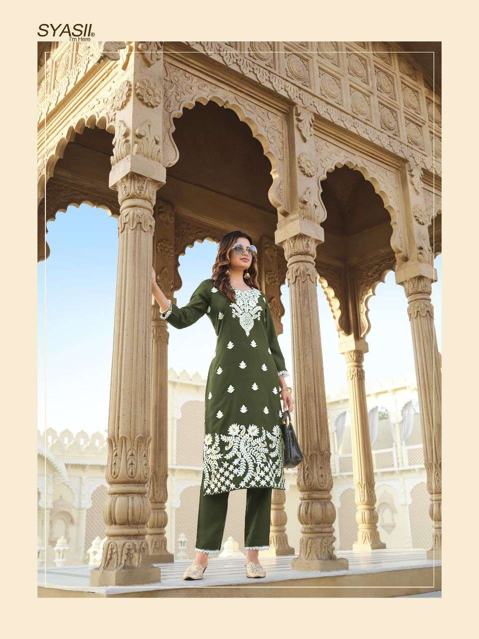 SYASII launching Kurti with Bottom set Designer Tunics for upcoming festiva Kurti with Bottom AMELIA