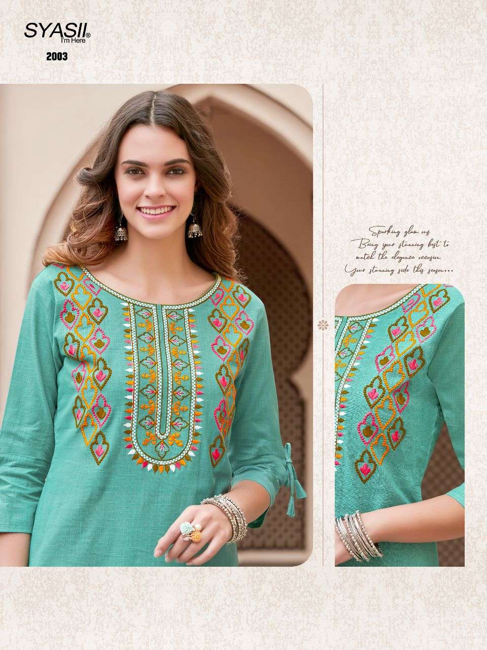 Akd Mehera Green Chinon With Mirror Work Alia Cut Kurti Set Best Online  Wholesale Rate Surat