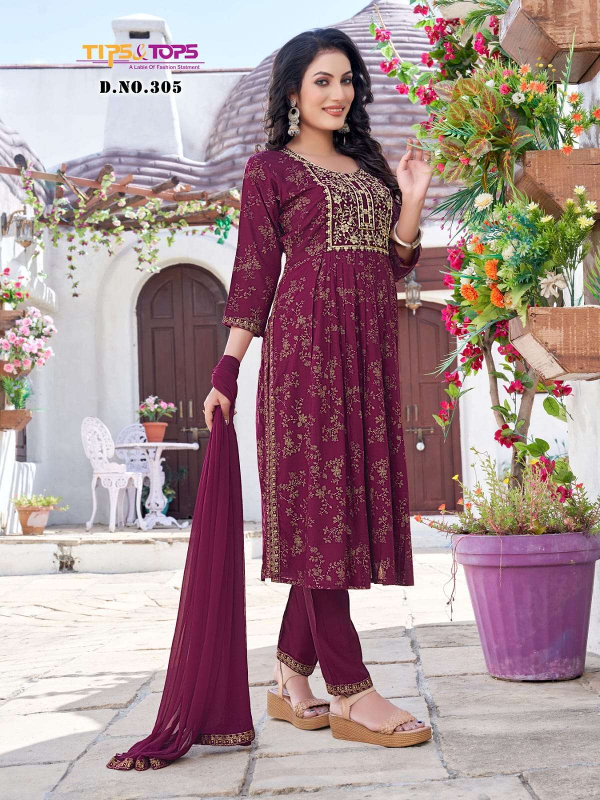 Tps n Tops launch GUNGUN Vol 03 Kurti Pant and Dupatta 3 Piecs Suit also