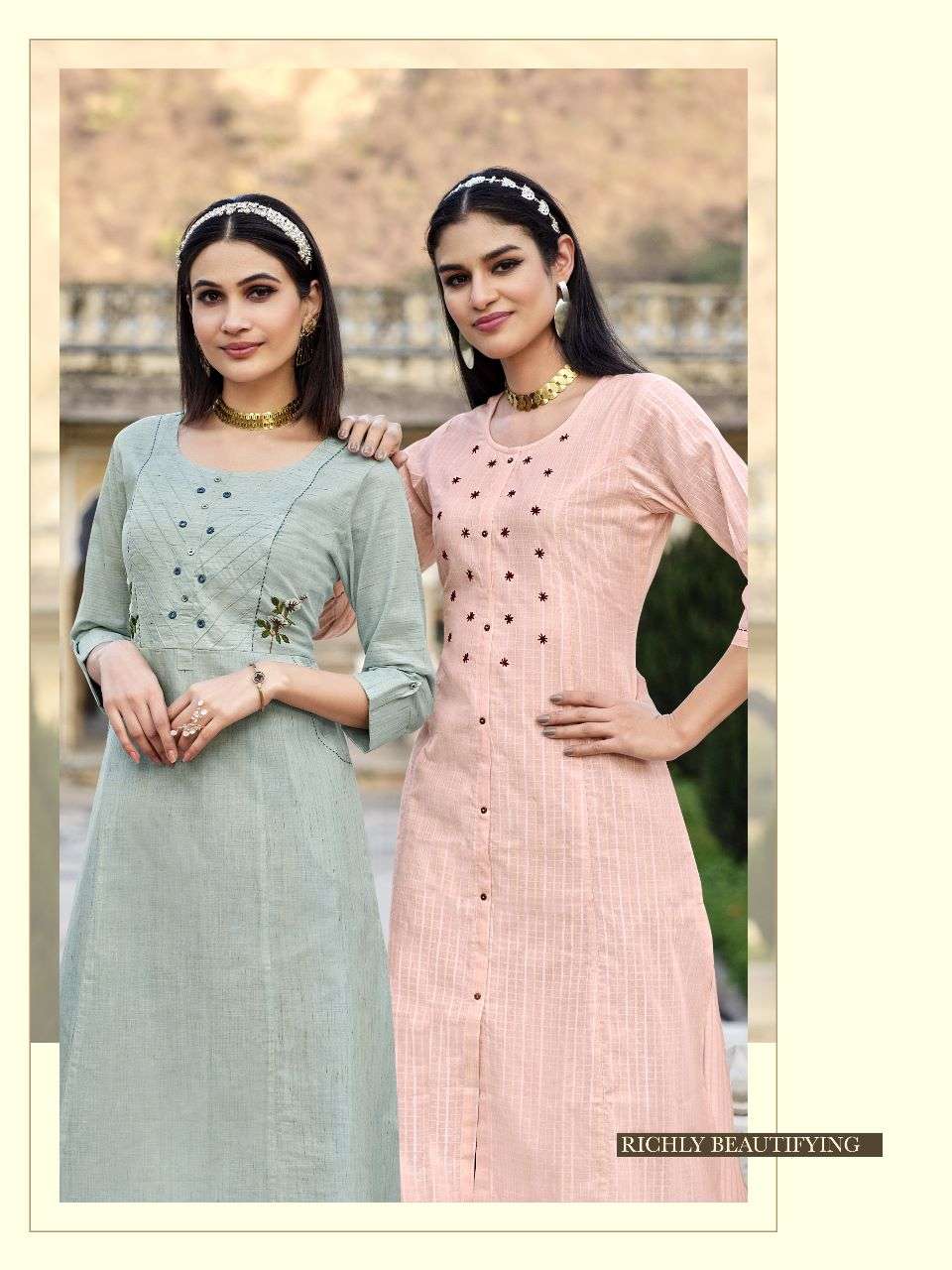  Unic Designer kurti set for upcoming festivalUNIQUE VOL-2  only kurti 