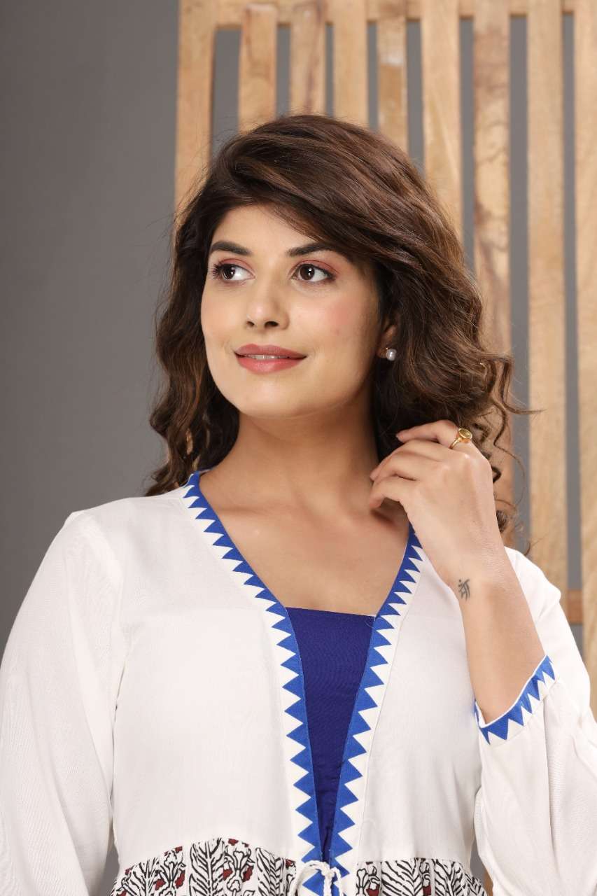 White Printed Trending Short Top Size set