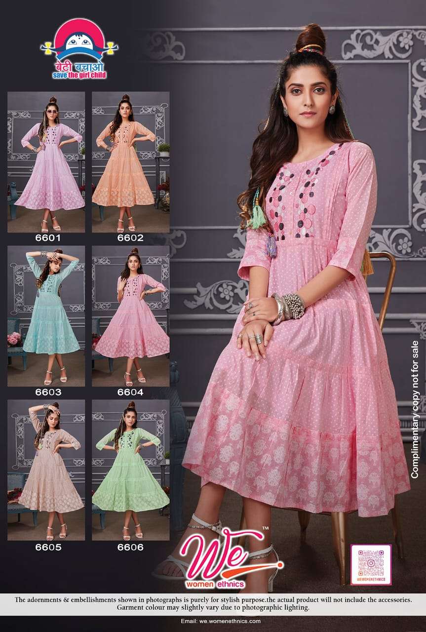 Women Ethnics Presents Juliet cotton Kurtis