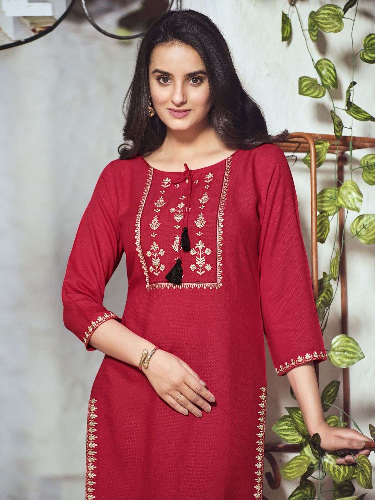 Wooglee by florance embroidery kurtis