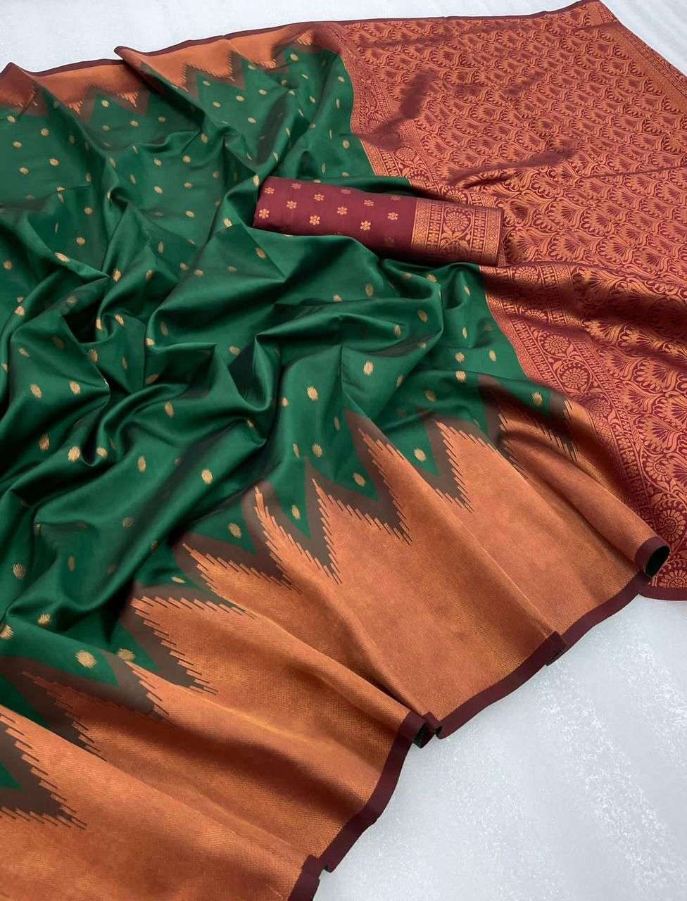 Aab Korum Silk Occasional Designer Kanjivaram Saree Wholesale catalog