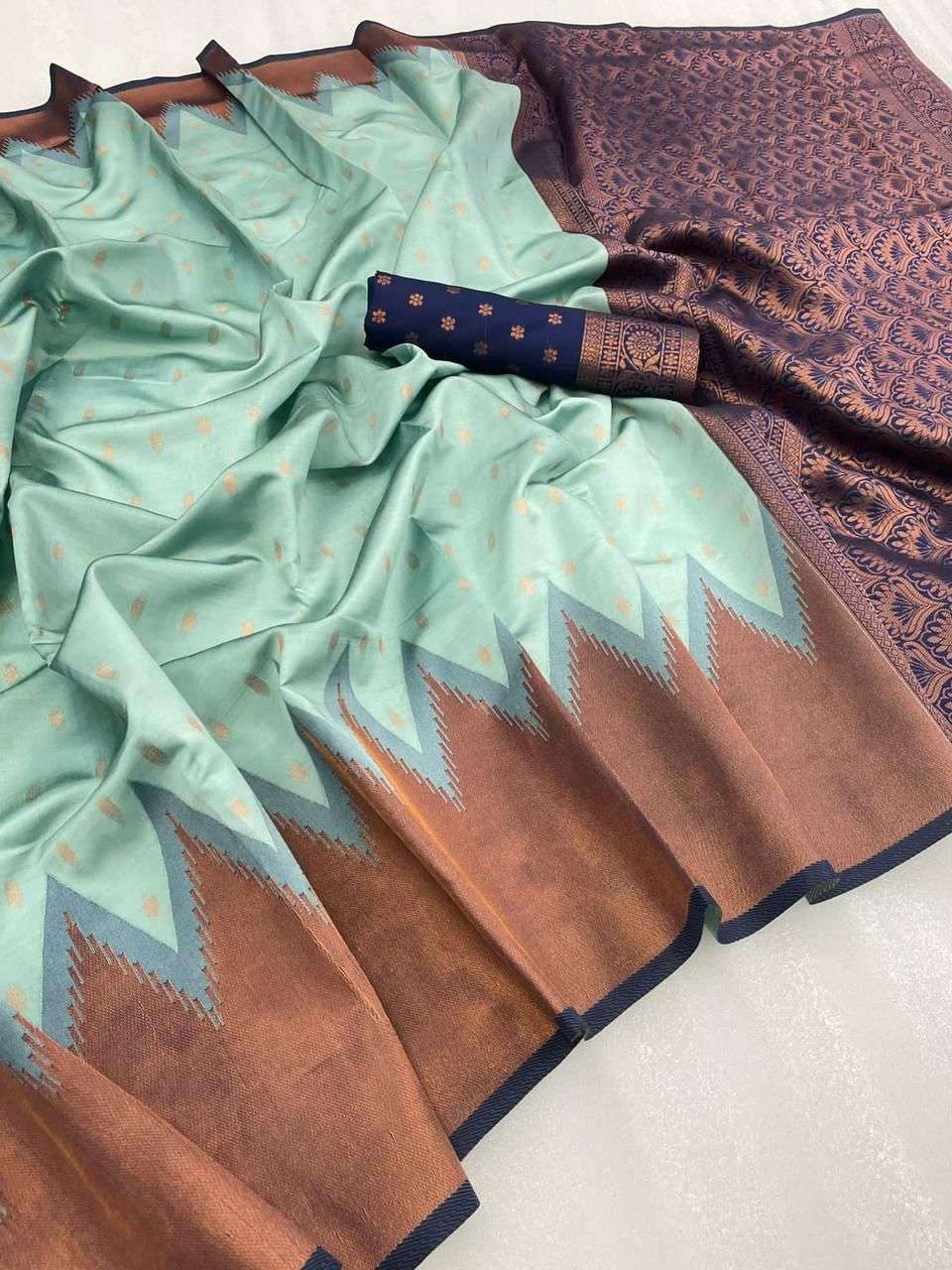 Aab Korum Silk Occasional Designer Kanjivaram Saree Wholesale catalog