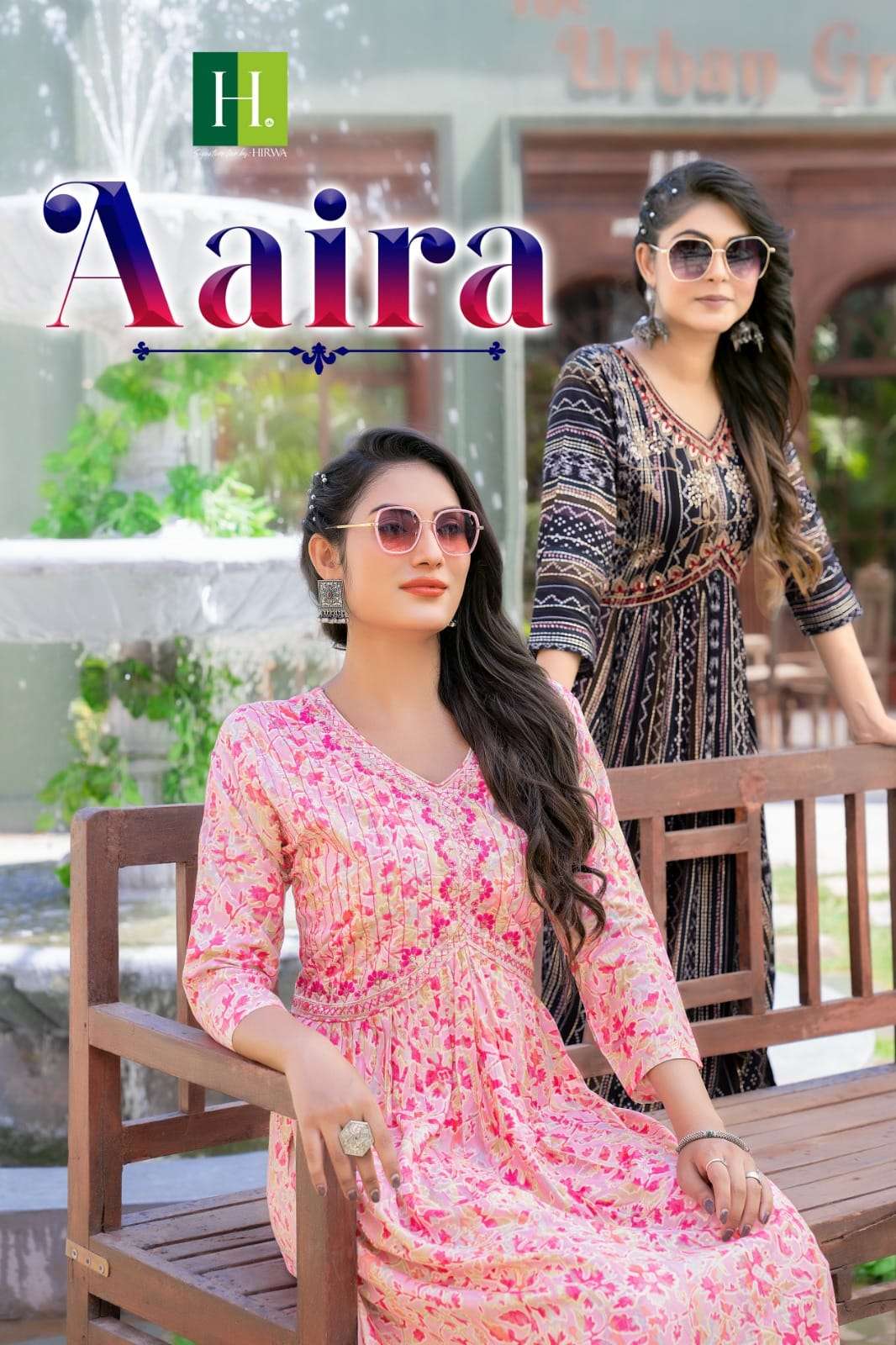 AAIRA Heavy RAYON FOIL Prints Kurti Wholesale catalog
