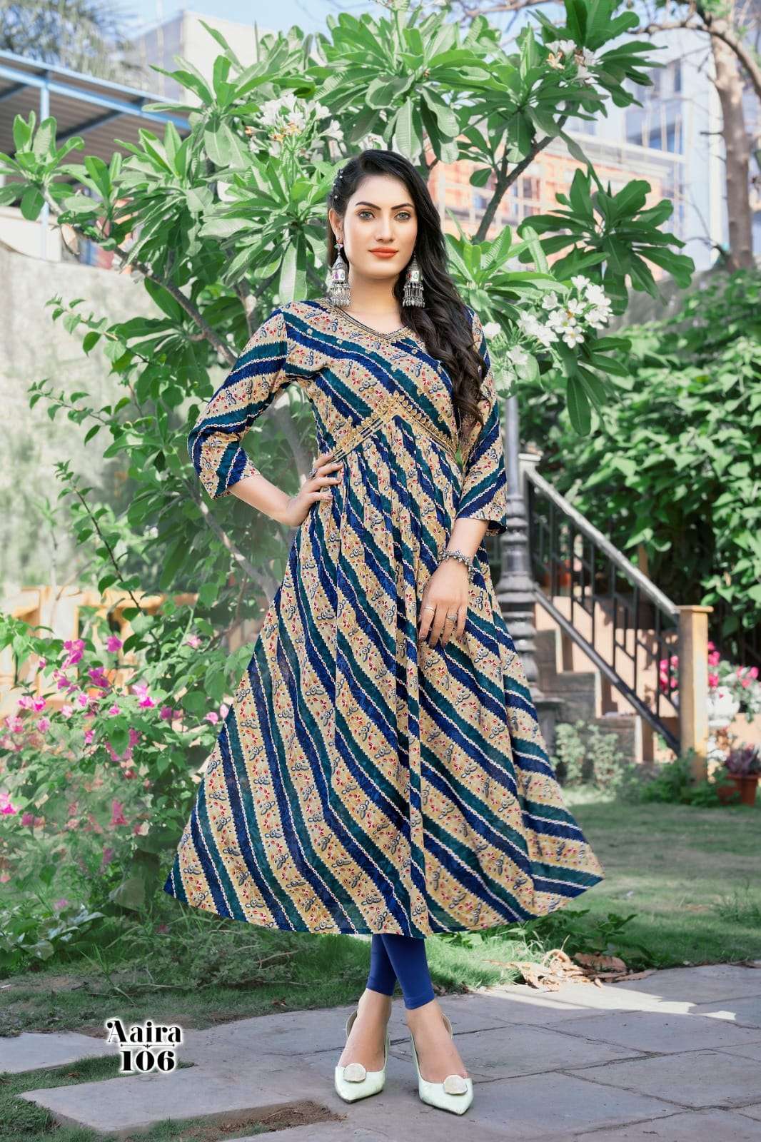 AAIRA Heavy RAYON FOIL Prints Kurti Wholesale catalog