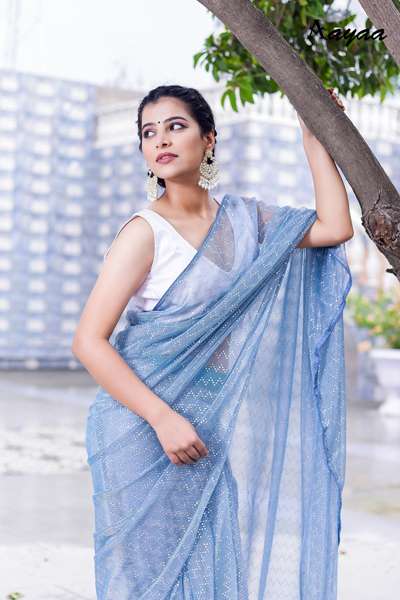 Aayaa Aaradhna Vol 9 Ready To Wear Net Saree Wholesale catalog