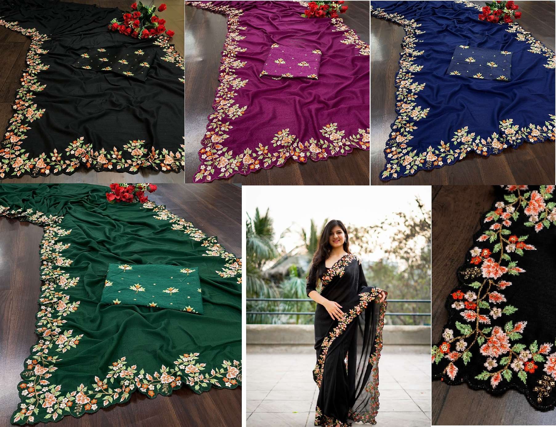 Akshita 1001 Party Designer Silk saree Wholesale catalog