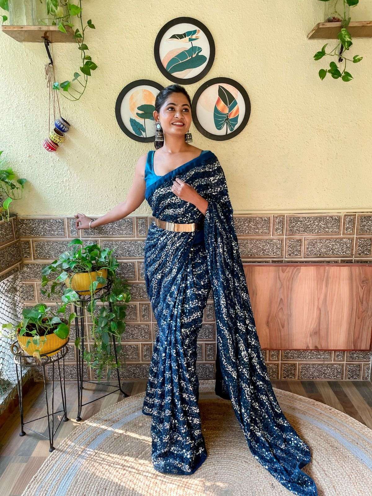 Akshita 301 Party Style Ready To Wear Georgette Saree Wholesale catalog