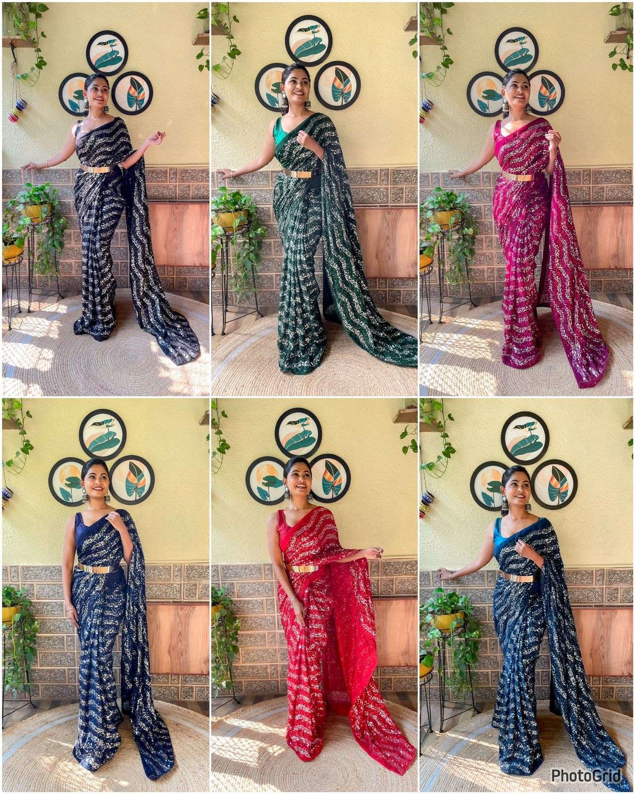 Akshita 301 Party Style Ready To Wear Georgette Saree Wholesale catalog