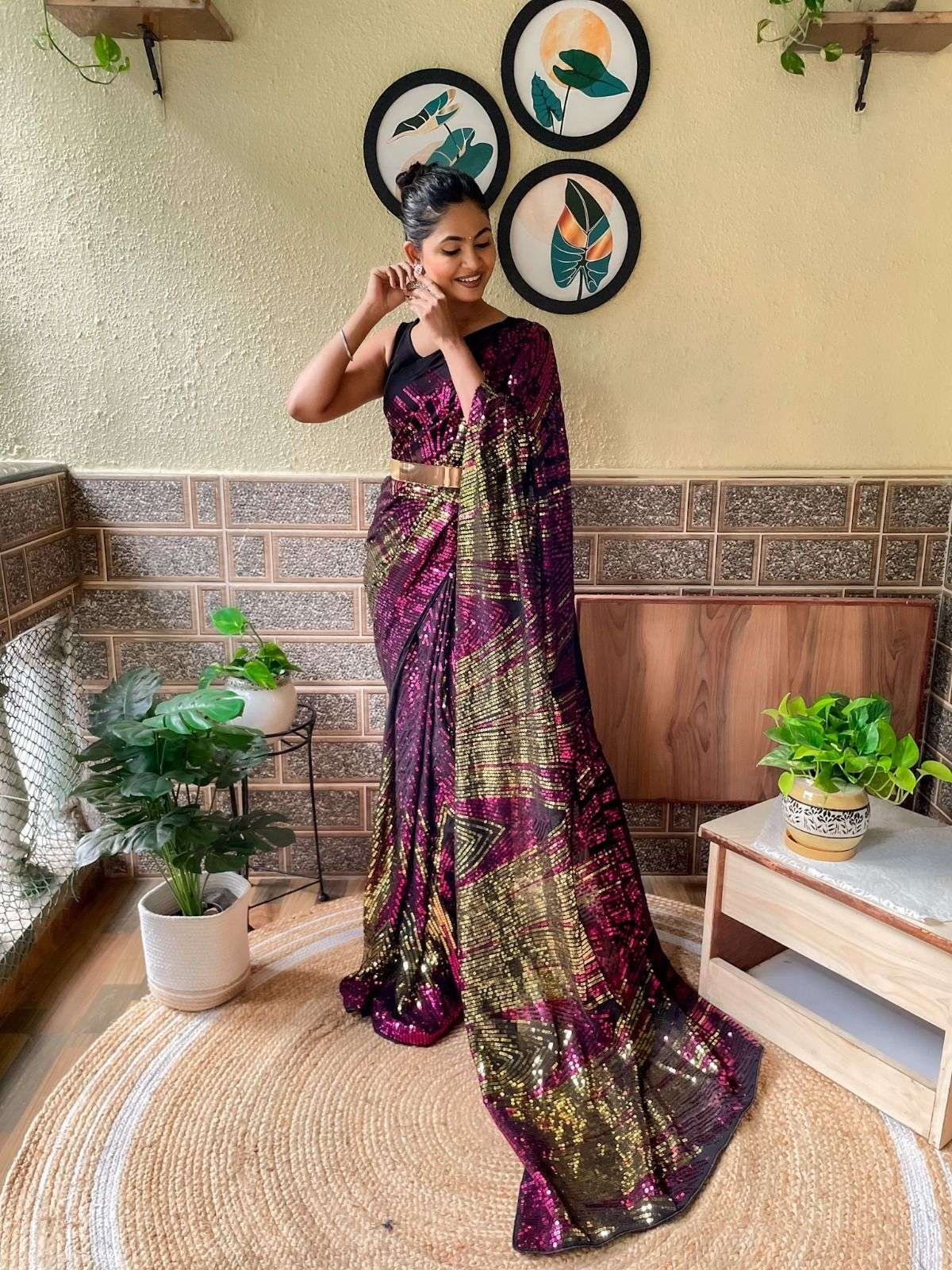Akshita 317 Ready To Wear Fancy Georgette Saree Wholesale catalog