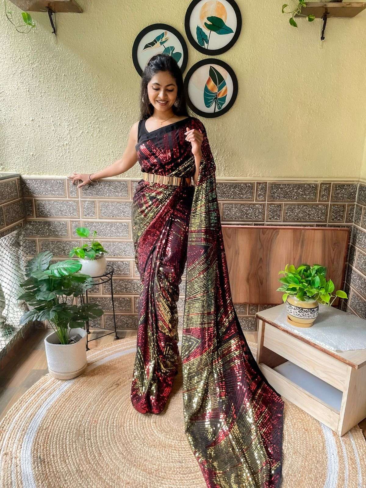 Akshita 317 Ready To Wear Fancy Georgette Saree Wholesale catalog