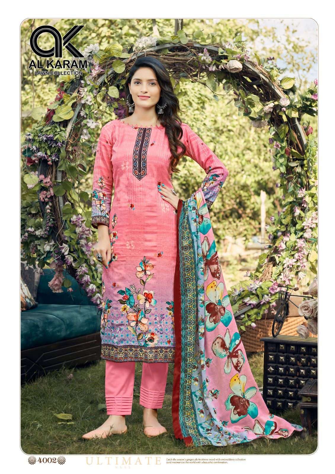 Al Karam Chikankari Vol-4 – Dress Material Wholesale catalog