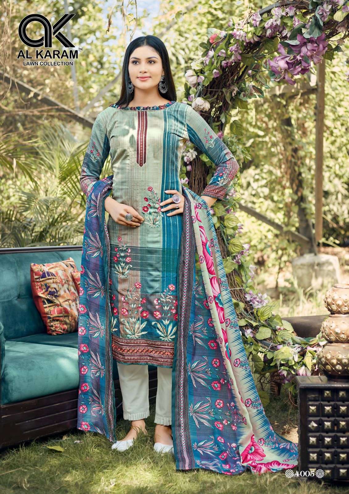 Al Karam Chikankari Vol-4 – Dress Material Wholesale catalog