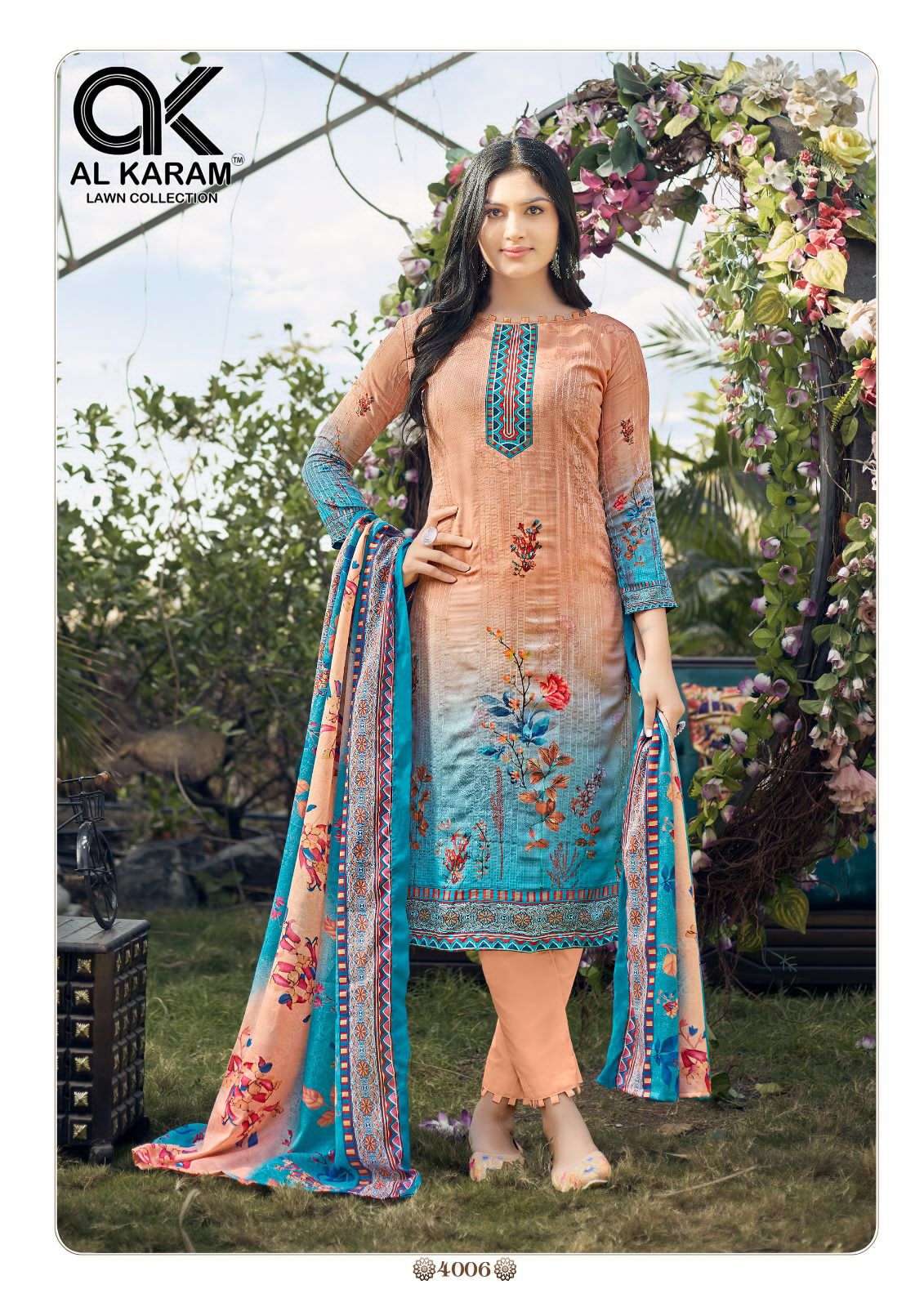 Al Karam Chikankari Vol-4 – Dress Material Wholesale catalog