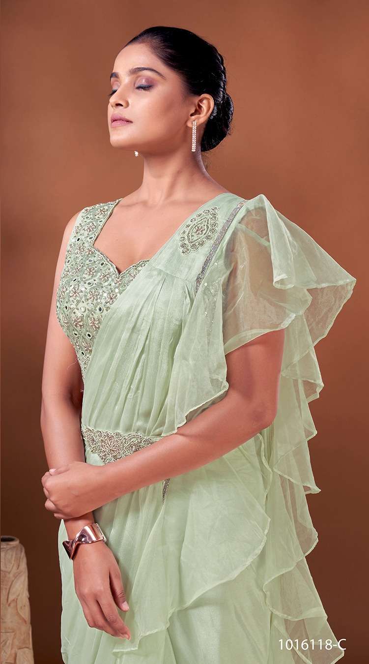 Amoha Trendz 1016118 Ready To Wear Designer Saree Collection Wholesale catalog