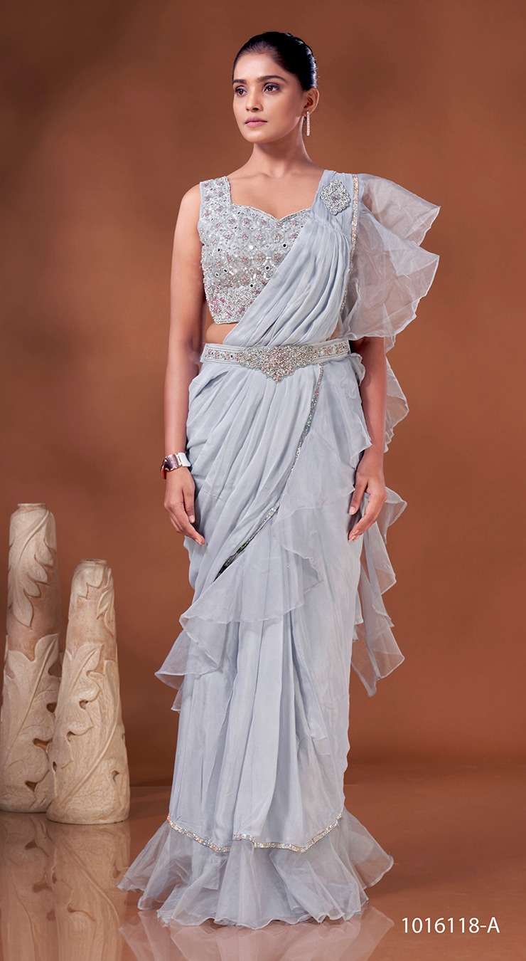 Amoha Trendz 1016118 Ready To Wear Designer Saree Collection Wholesale catalog