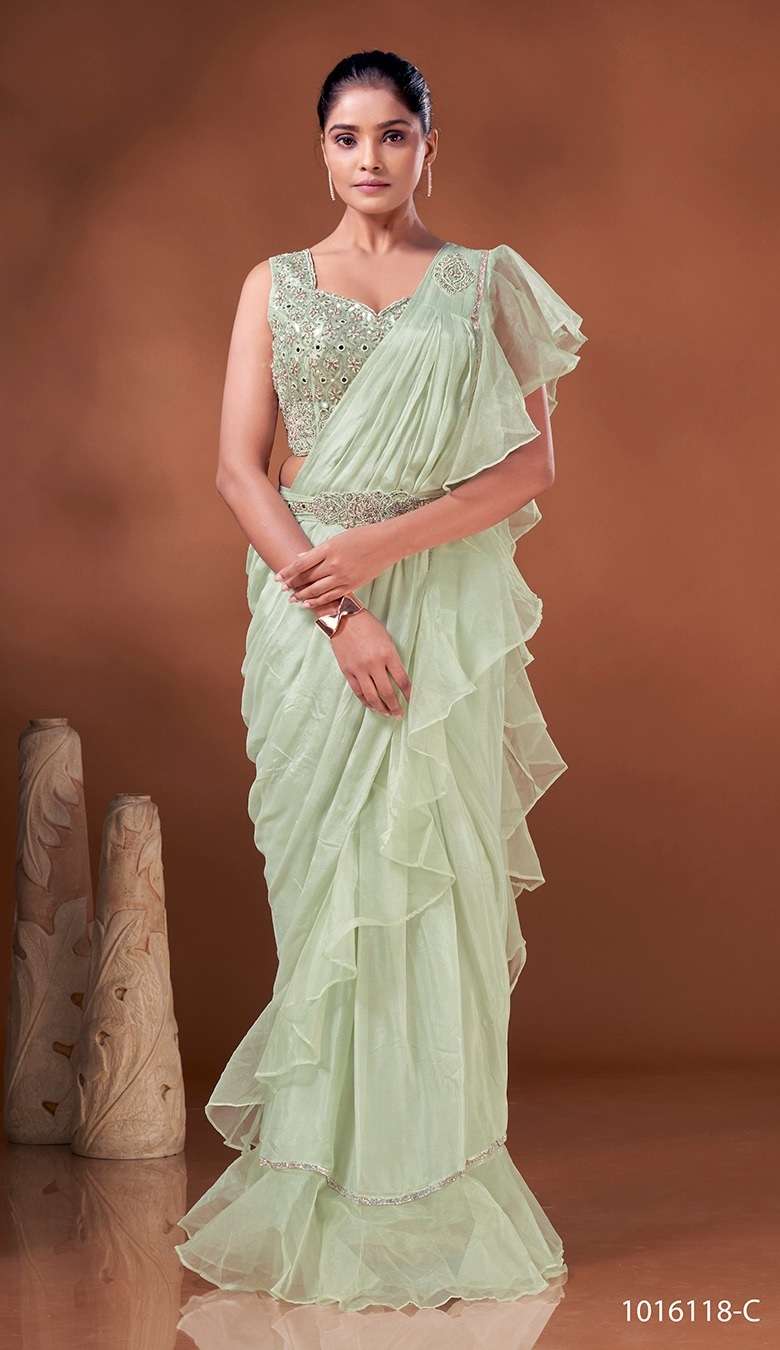 Amoha Trendz 1016118 Ready To Wear Designer Saree Collection Wholesale catalog