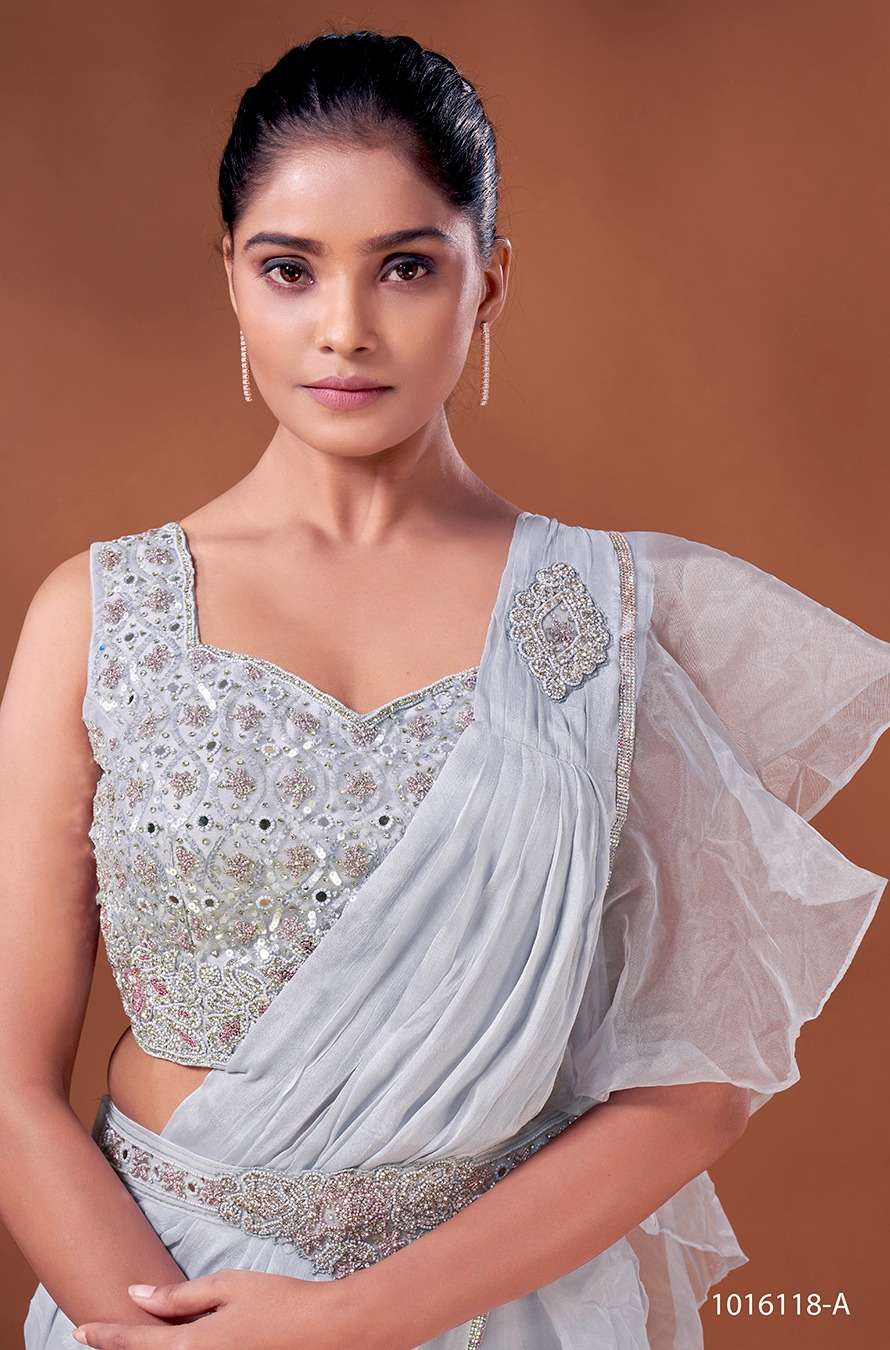 Amoha Trendz 1016118 Ready To Wear Designer Saree Collection Wholesale catalog