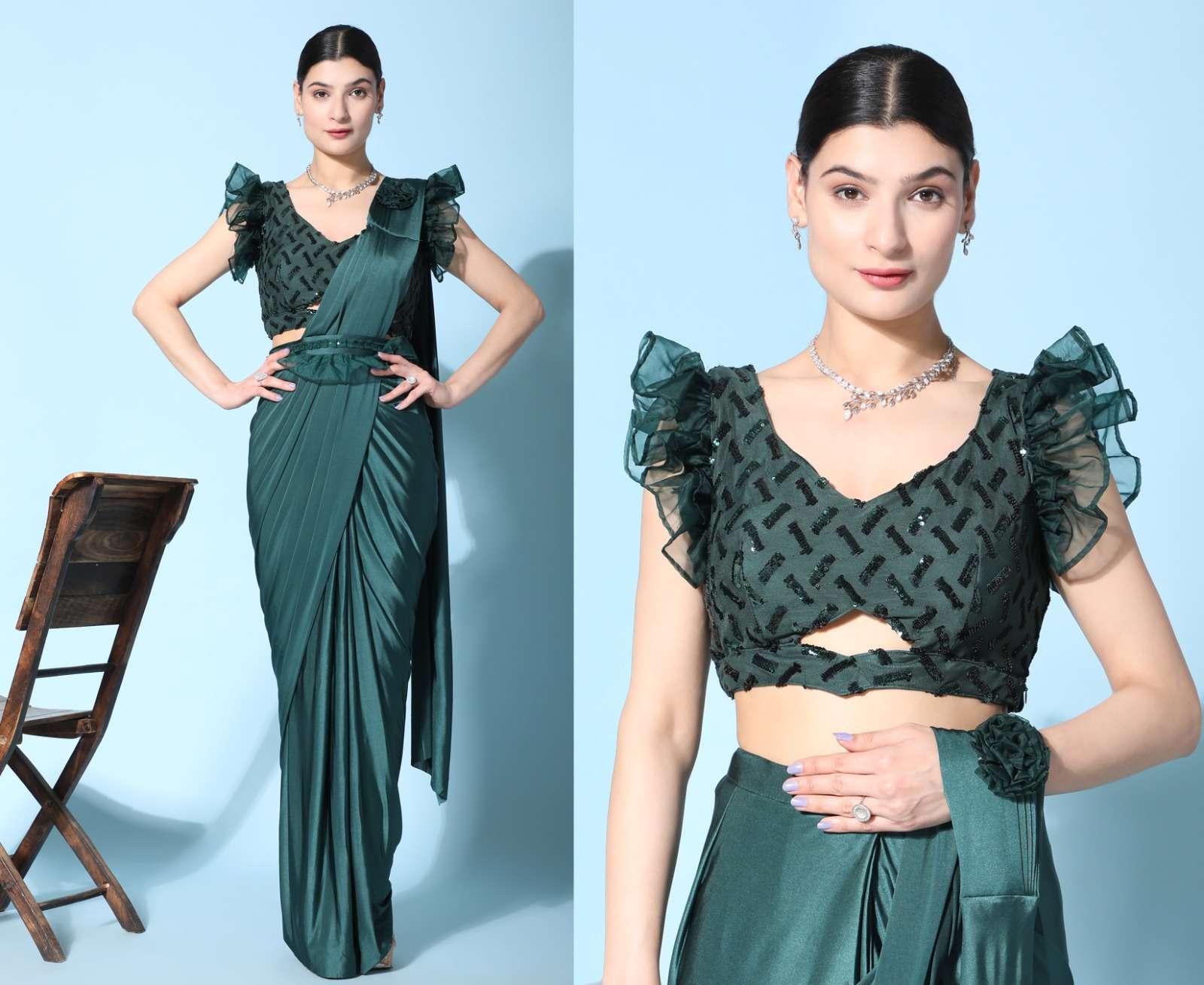 Amoha Trendz 1016403 Fancy Ready To Wear Saree