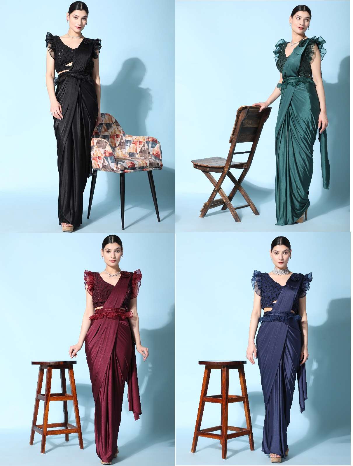 Amoha Trendz 1016403 Fancy Ready To Wear Saree