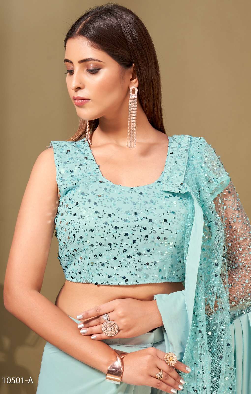 Amoha Trendz 10501 Designer Ready To Wear Saree Wholesale catalog