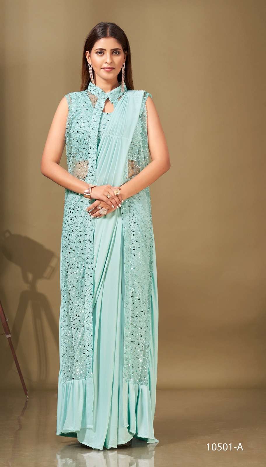 Amoha Trendz 10501 Designer Ready To Wear Saree Wholesale catalog