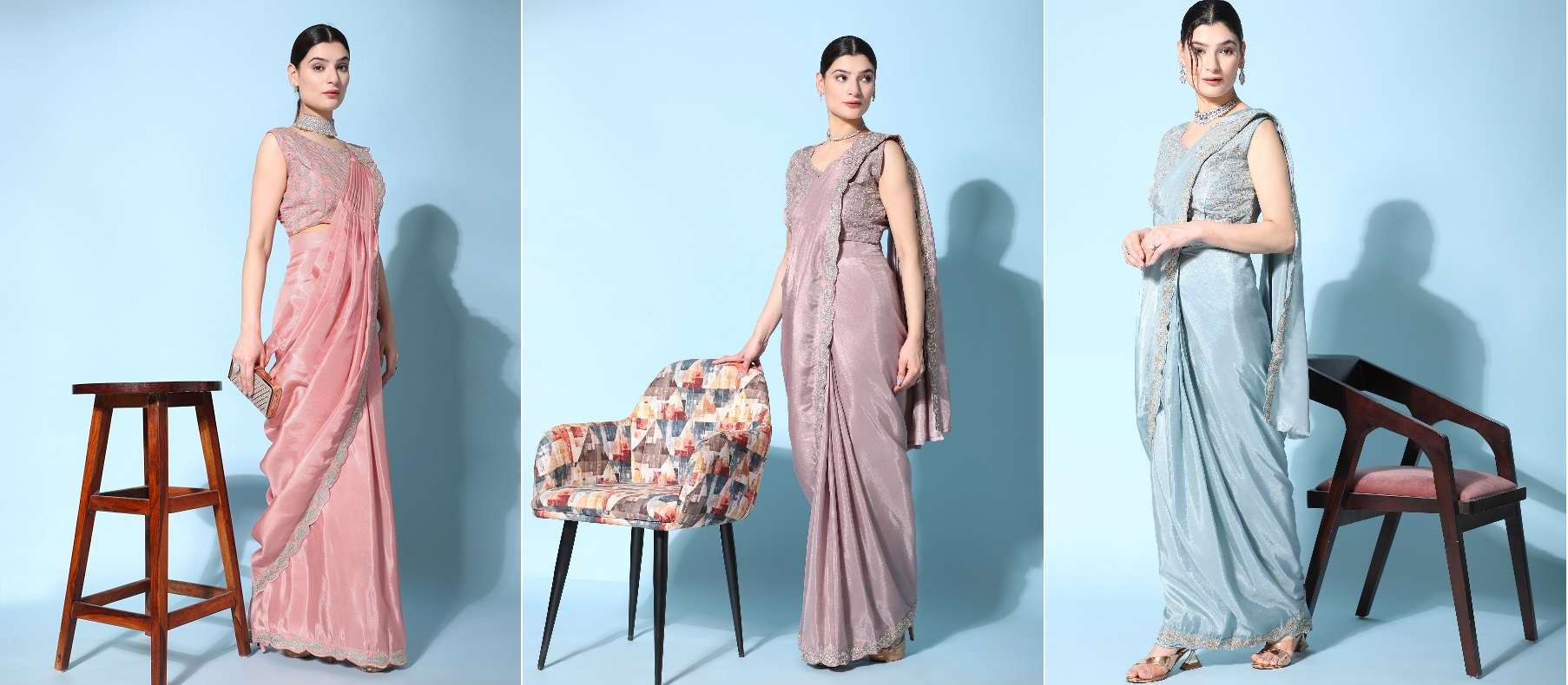 Amoha Trendz 243 Ready To Wear Designer Saree Wholesale catalog