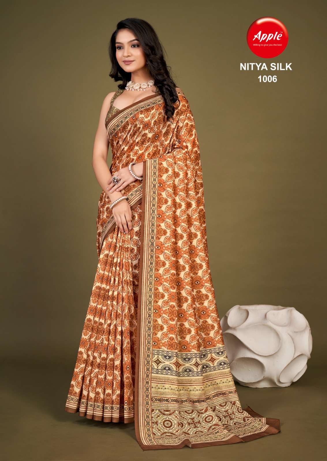 Apple Nitya  Silk Vol 10 Chanderi Cotton Saree Wholesale catalog