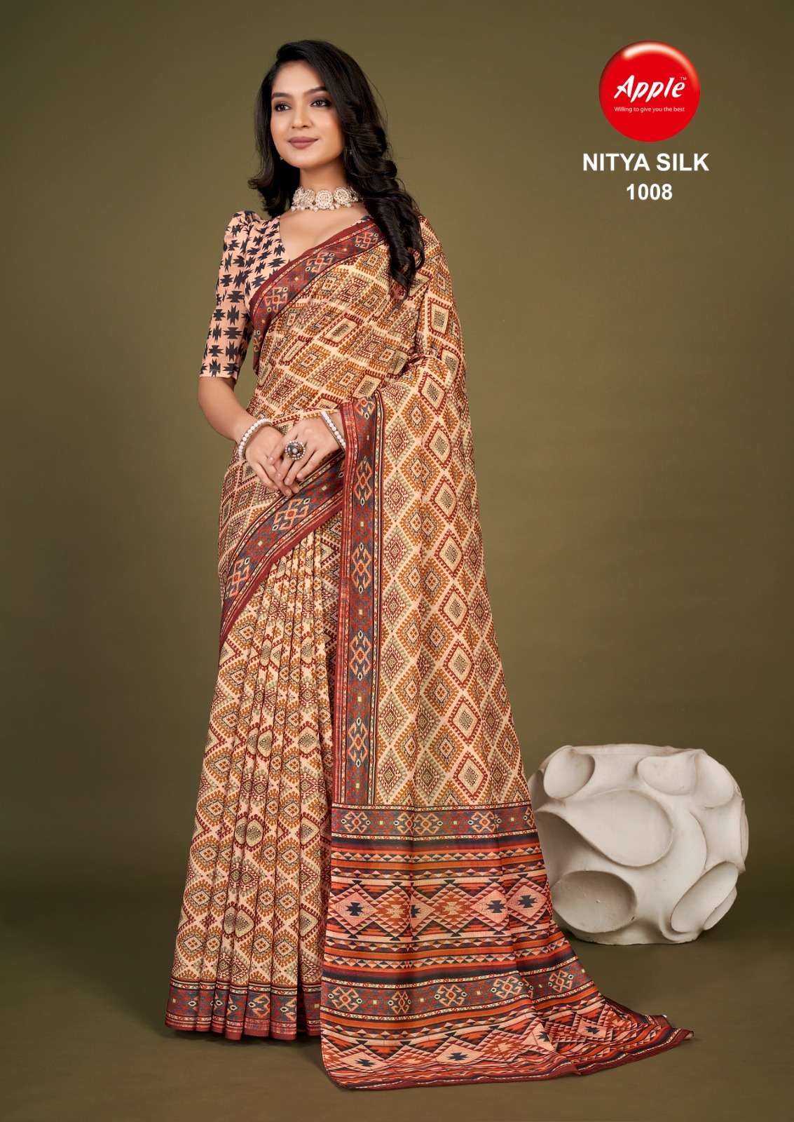 Apple Nitya  Silk Vol 10 Chanderi Cotton Saree Wholesale catalog