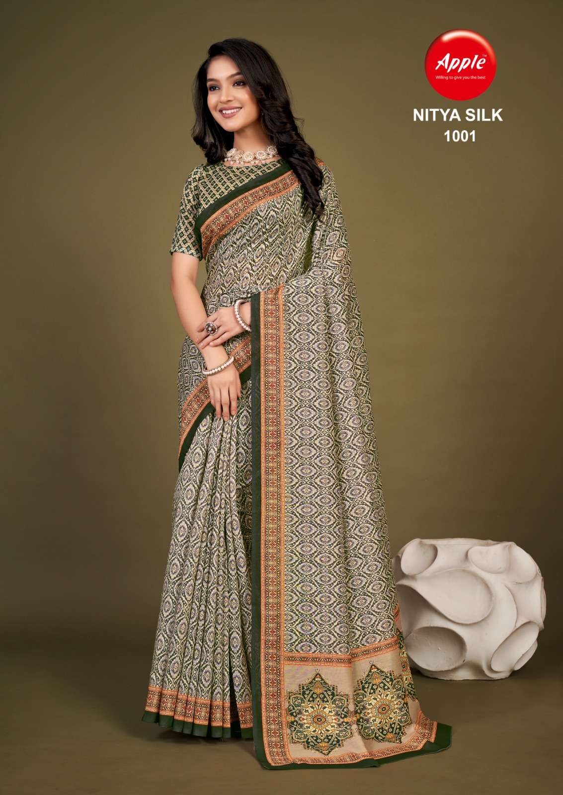 Apple Nitya  Silk Vol 10 Chanderi Cotton Saree Wholesale catalog