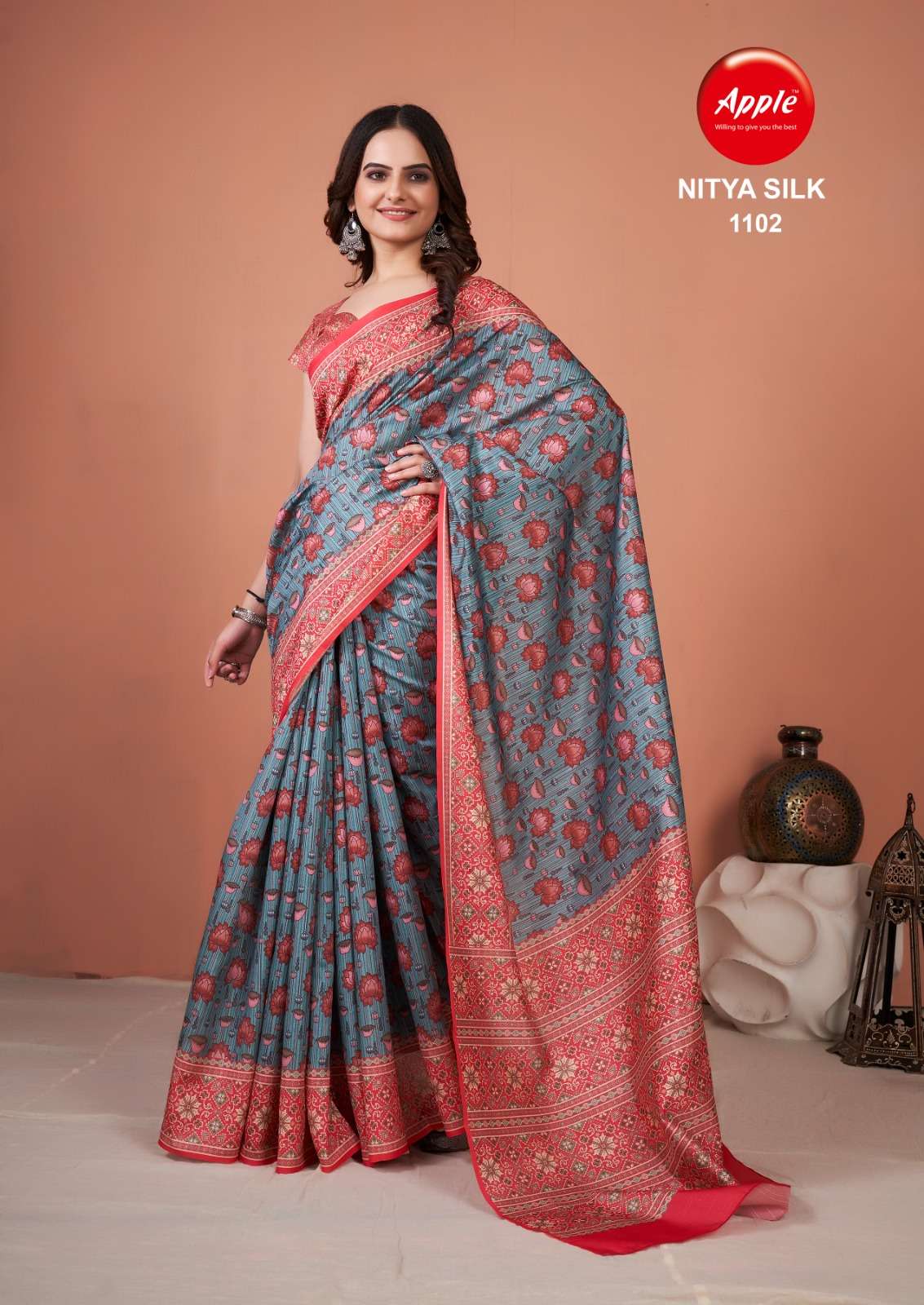 Apple Nitya Silk Vol 11 BhagalPuri Silk Saree Wholesale catalog