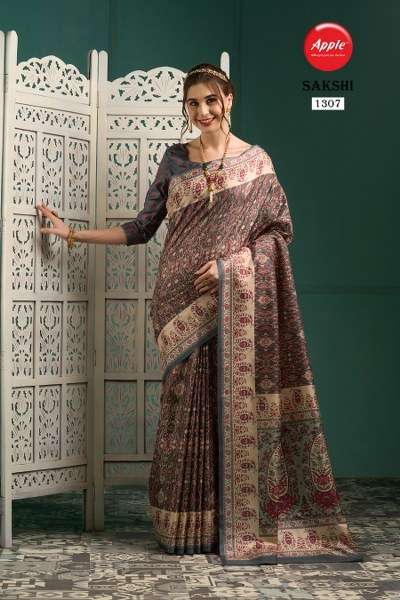Apple Sakshi Vol 13 Printed Fancy Manipuri Silk Saree Wholesale catalog