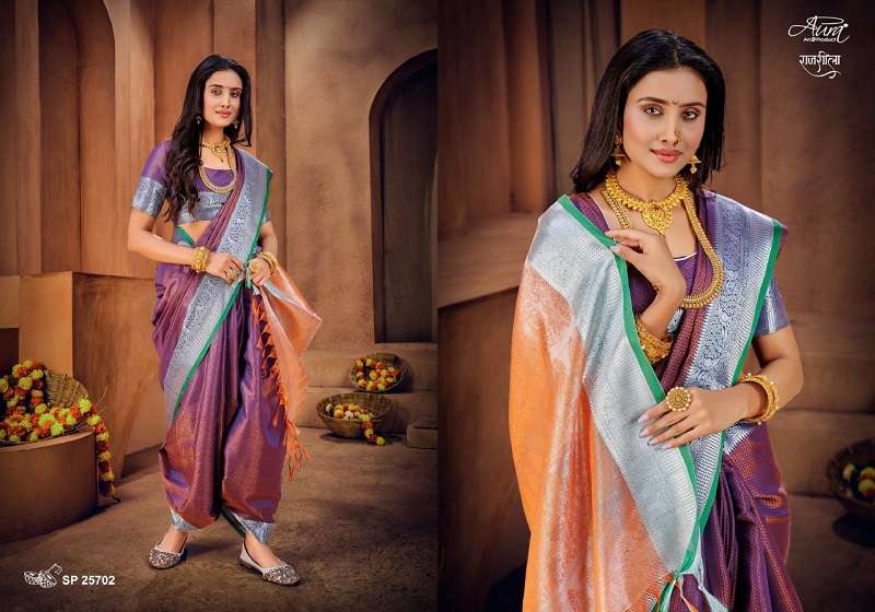 Aura Rajsheela Festive Wear Khun Silk Saree Wholesale catalog