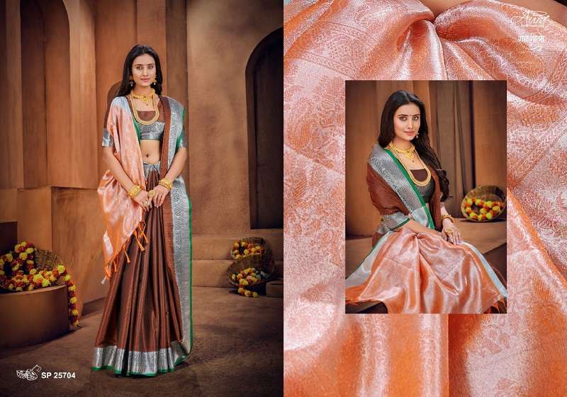 Aura Rajsheela Festive Wear Khun Silk Saree Wholesale catalog